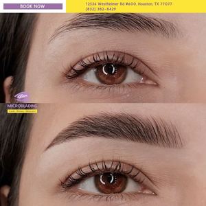 Permanent makeup work by Glam Microblading Lash Brows Skincare in Houston, TX