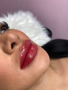 Permanent makeup work by Glowrious Beauty Bar in Huntington Park, CA