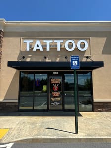 Permanent makeup work by Golden Dagger Tattoo Club in Bonaire, GA