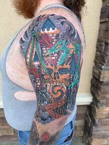 Permanent makeup work by Golden Dagger Tattoo Club in Bonaire, GA
