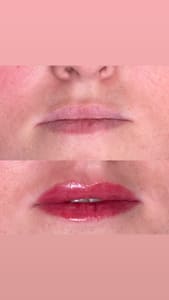 Permanent makeup work by Honey Beauty Bar in Ashland, KY