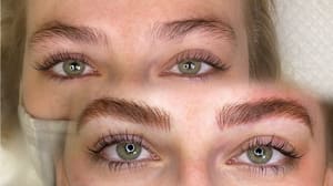 Permanent makeup work by Katie Reagan Artistry Microblading Powder Brows Lip Blushing in Augusta, GA