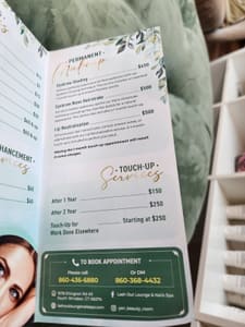 Permanent makeup work by Lash Out Lounge & Nails Spa in South Windsor, CT