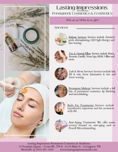 Permanent makeup work by Lasting Wellness & Beauty Formerly Lasting Impressions Permanent Cosmetics in Livingston, TN