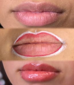 Permanent makeup work by Lip Blush Guru in Phoenix, AZ