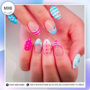 Permanent makeup work by Mix 6 Nail Lounge & Lashes in Cedar Park, TX