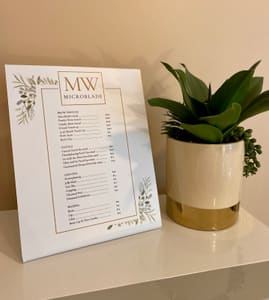 Permanent makeup work by MW Microblade in Mequon, WI