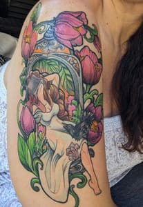 Permanent makeup work by Mystic Owl Tattoo in Marietta, GA
