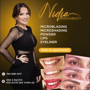 Permanent makeup work by Nidia Brows & Beauty in Yuma, AZ