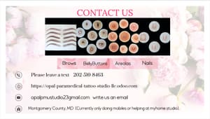 Permanent makeup work by Opal Paramedical Tattoo Studio LLC in Gaithersburg, MD