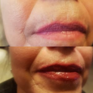 Permanent makeup work by Permanently Beautiful Solutions in Huntington Beach, CA