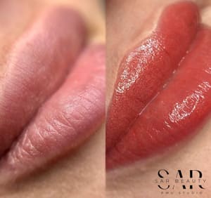 Permanent makeup work by Sar Beauty PMU Studio in Cranston, RI