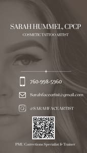 Permanent makeup work by Sarah Stone Cosmetic Tattoo in Fontana, CA