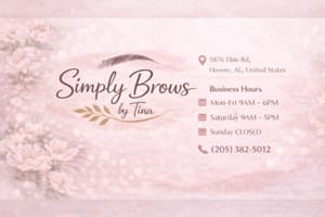 Permanent makeup work by Simply Beauty by Tina in Hoover, AL