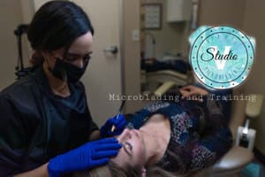 Permanent makeup work by Studio V Microblading and training in Brentwood, CA
