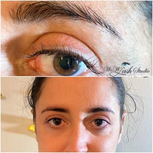 Permanent makeup work by Wow Lash Studio in Falls Church, VA