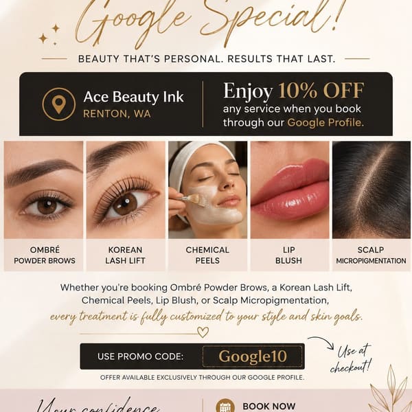 Ace Beauty Ink - permanent makeup work in Renton, WA