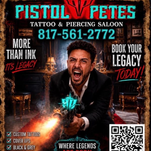 Pistol Pete's Tattoo Saloon - permanent makeup in Arlington, TX