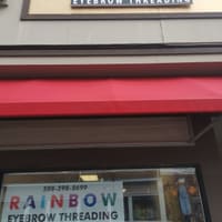Rainbow Eyebrow Threading - permanent makeup work