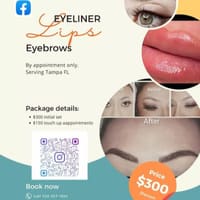 Tattoo makeup tampa FL - permanent makeup work