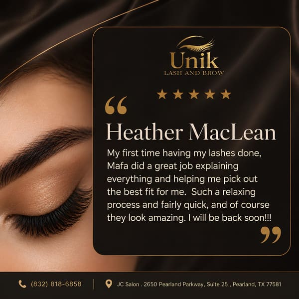 Unik Lash - permanent makeup in Pearland, TX