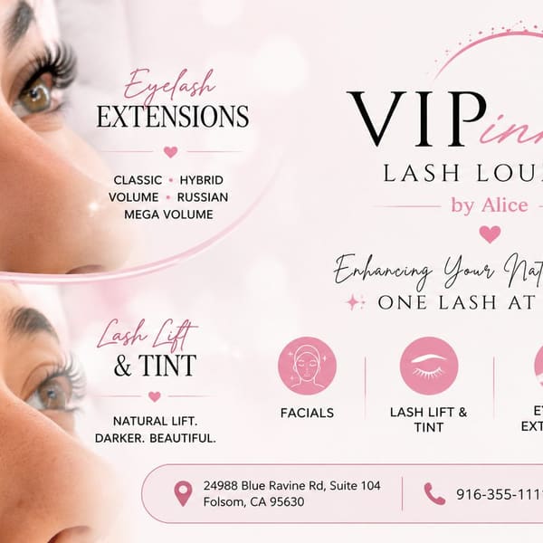 VIPink Lash Lounge by Alice - permanent makeup in Folsom, CA