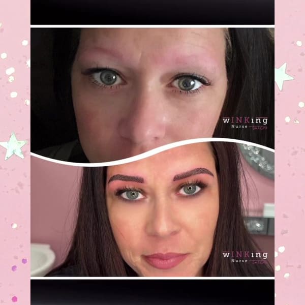 Winking Nurse Tattoo - permanent makeup in Murrieta, CA